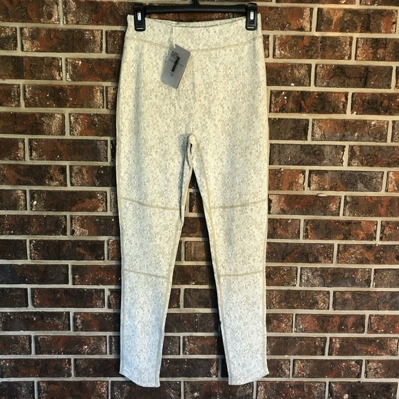 GYMSHARK Fleur Washed Khaki Marl Leggings - Picture 1 of 6